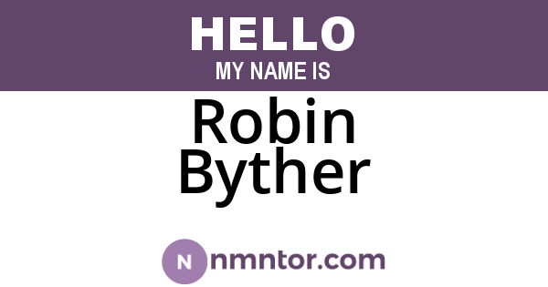 Robin Byther