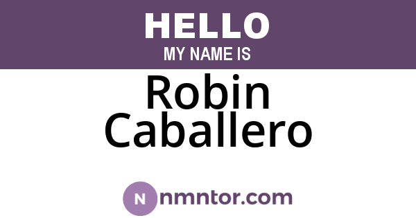 Robin Caballero