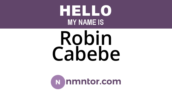 Robin Cabebe