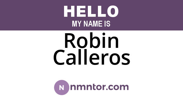 Robin Calleros