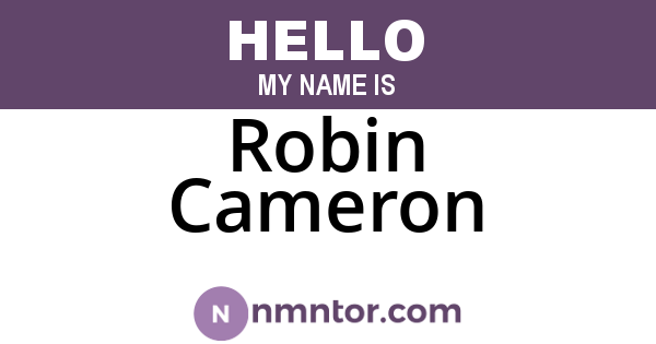 Robin Cameron