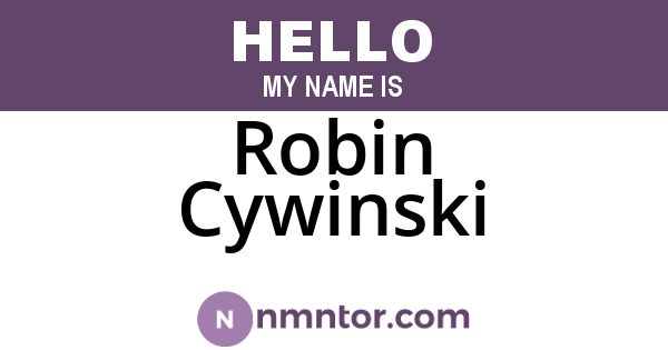 Robin Cywinski