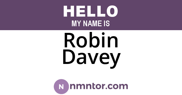 Robin Davey