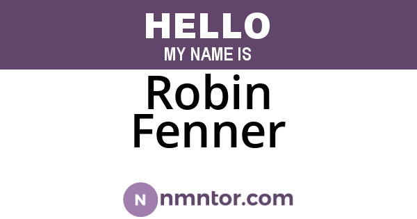 Robin Fenner
