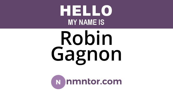 Robin Gagnon