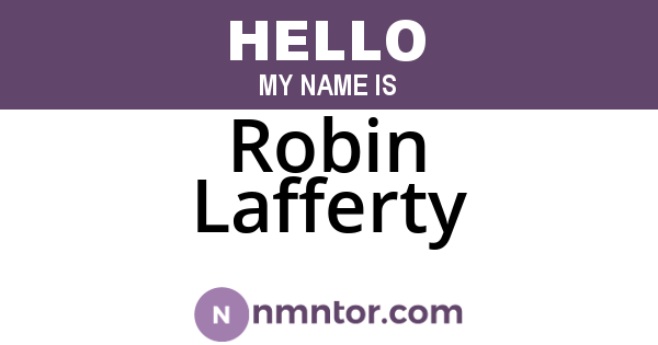 Robin Lafferty