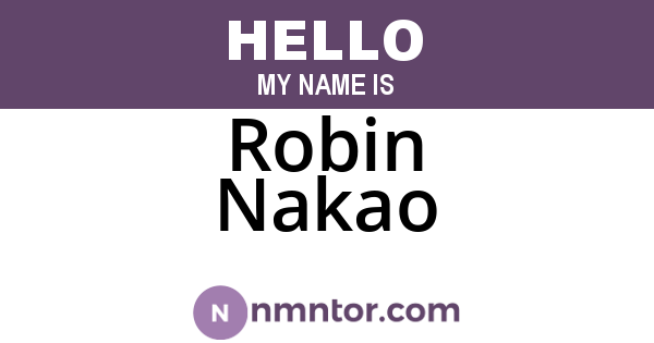 Robin Nakao