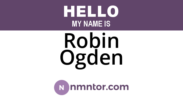 Robin Ogden
