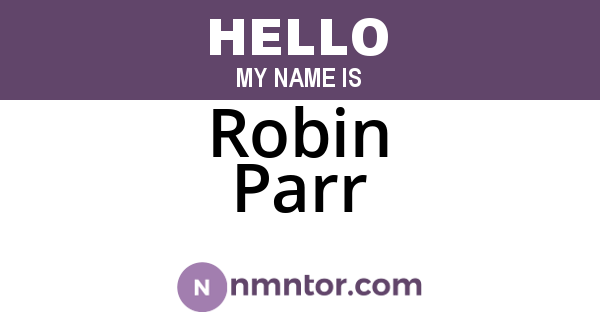 Robin Parr