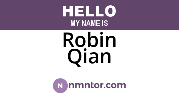 Robin Qian