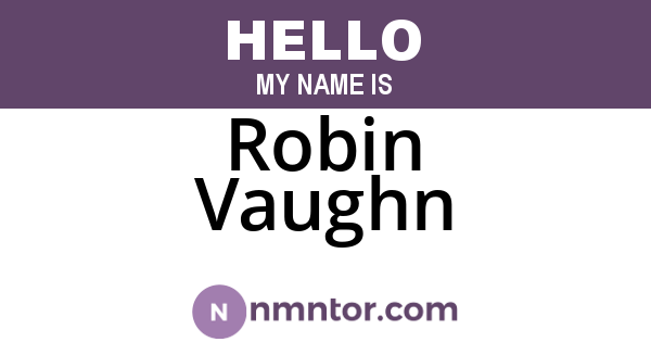 Robin Vaughn