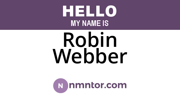 Robin Webber