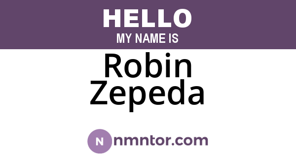 Robin Zepeda