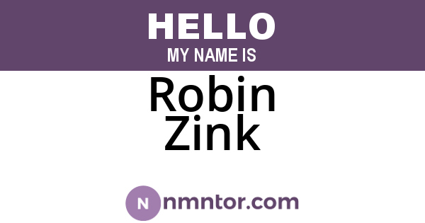Robin Zink