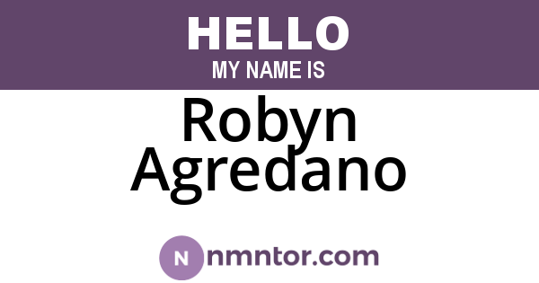 Robyn Agredano