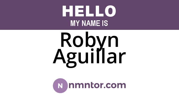 Robyn Aguillar