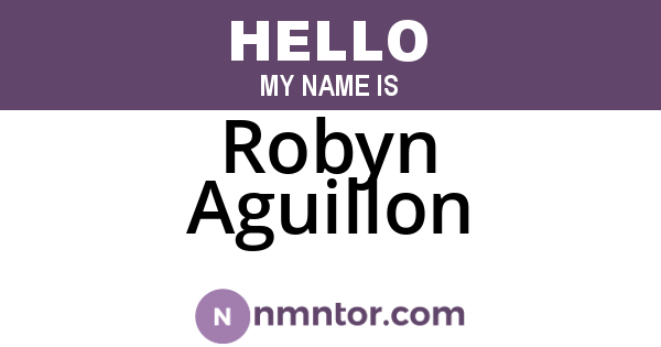 Robyn Aguillon