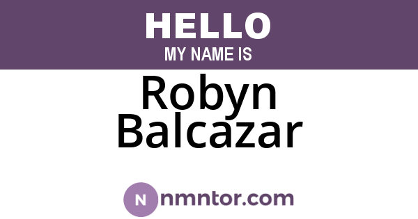 Robyn Balcazar