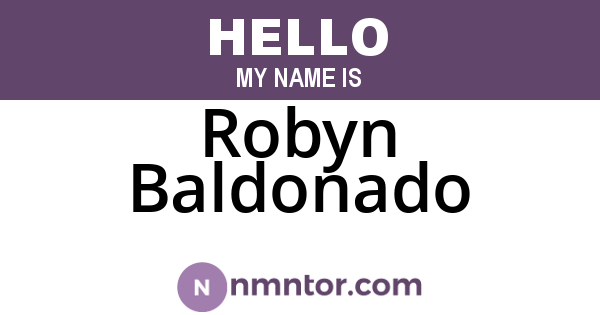 Robyn Baldonado