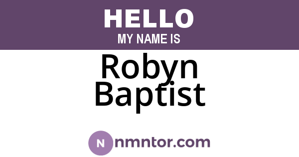 Robyn Baptist