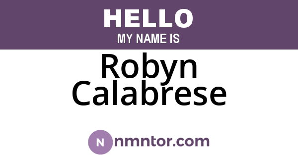 Robyn Calabrese