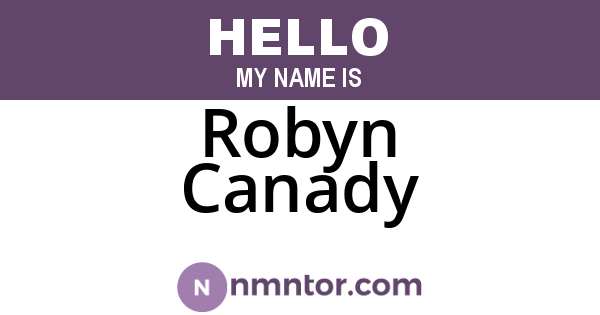 Robyn Canady