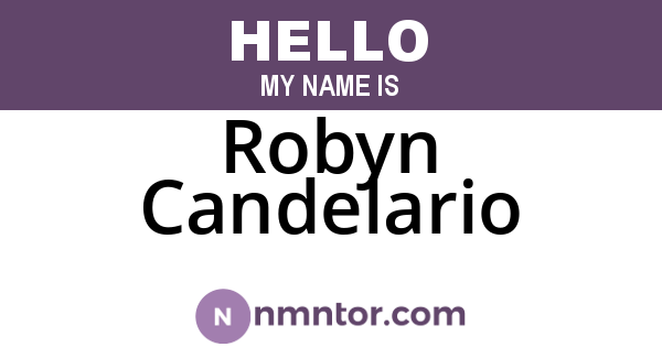Robyn Candelario