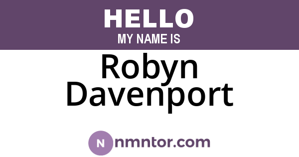 Robyn Davenport
