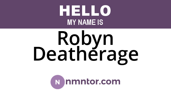 Robyn Deatherage