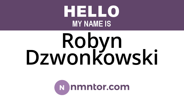 Robyn Dzwonkowski
