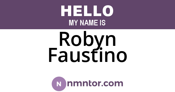Robyn Faustino