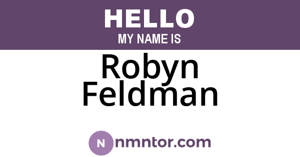 Robyn Feldman