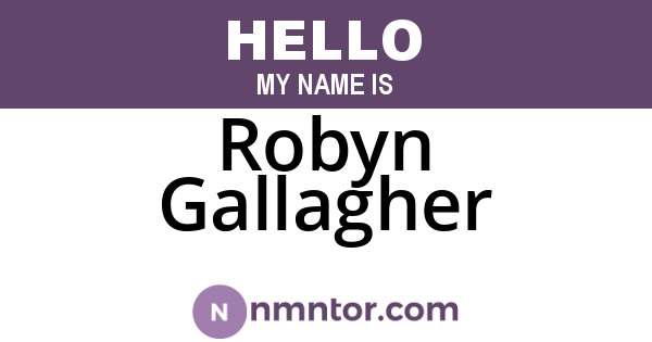 Robyn Gallagher