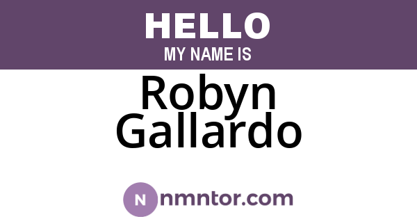 Robyn Gallardo