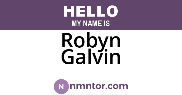 Robyn Galvin