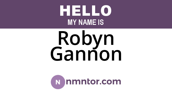 Robyn Gannon