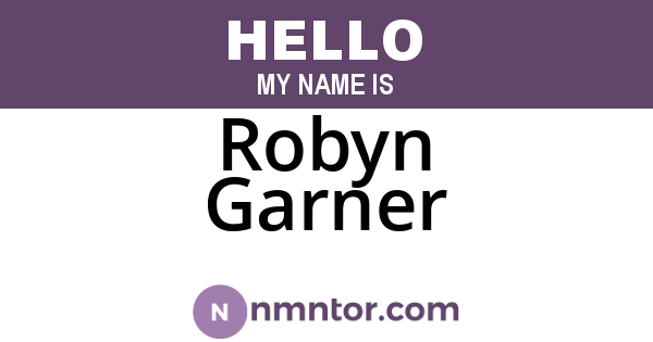 Robyn Garner
