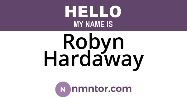 Robyn Hardaway