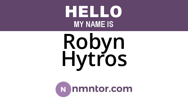 Robyn Hytros