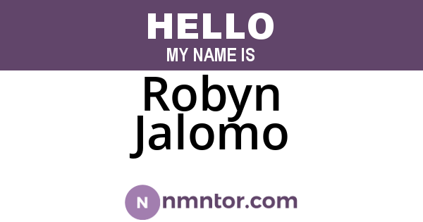 Robyn Jalomo