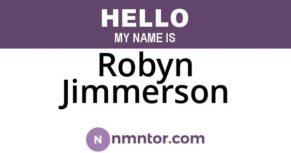 Robyn Jimmerson