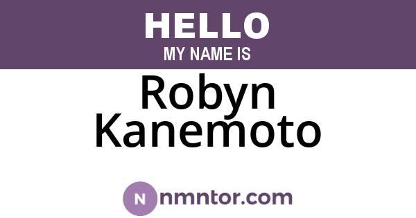 Robyn Kanemoto