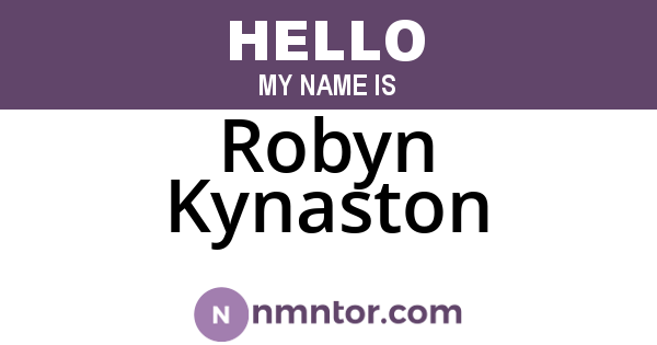 Robyn Kynaston