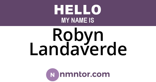 Robyn Landaverde