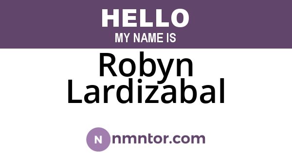 Robyn Lardizabal