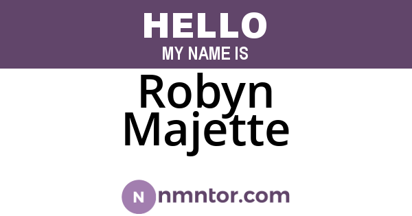 Robyn Majette