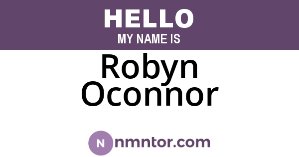 Robyn Oconnor