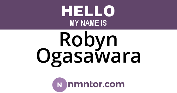 Robyn Ogasawara