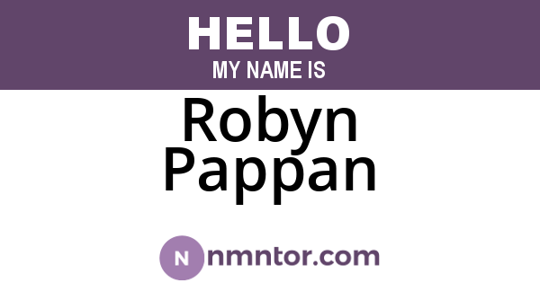Robyn Pappan