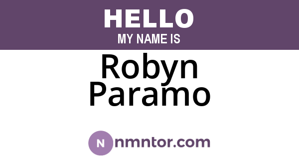 Robyn Paramo